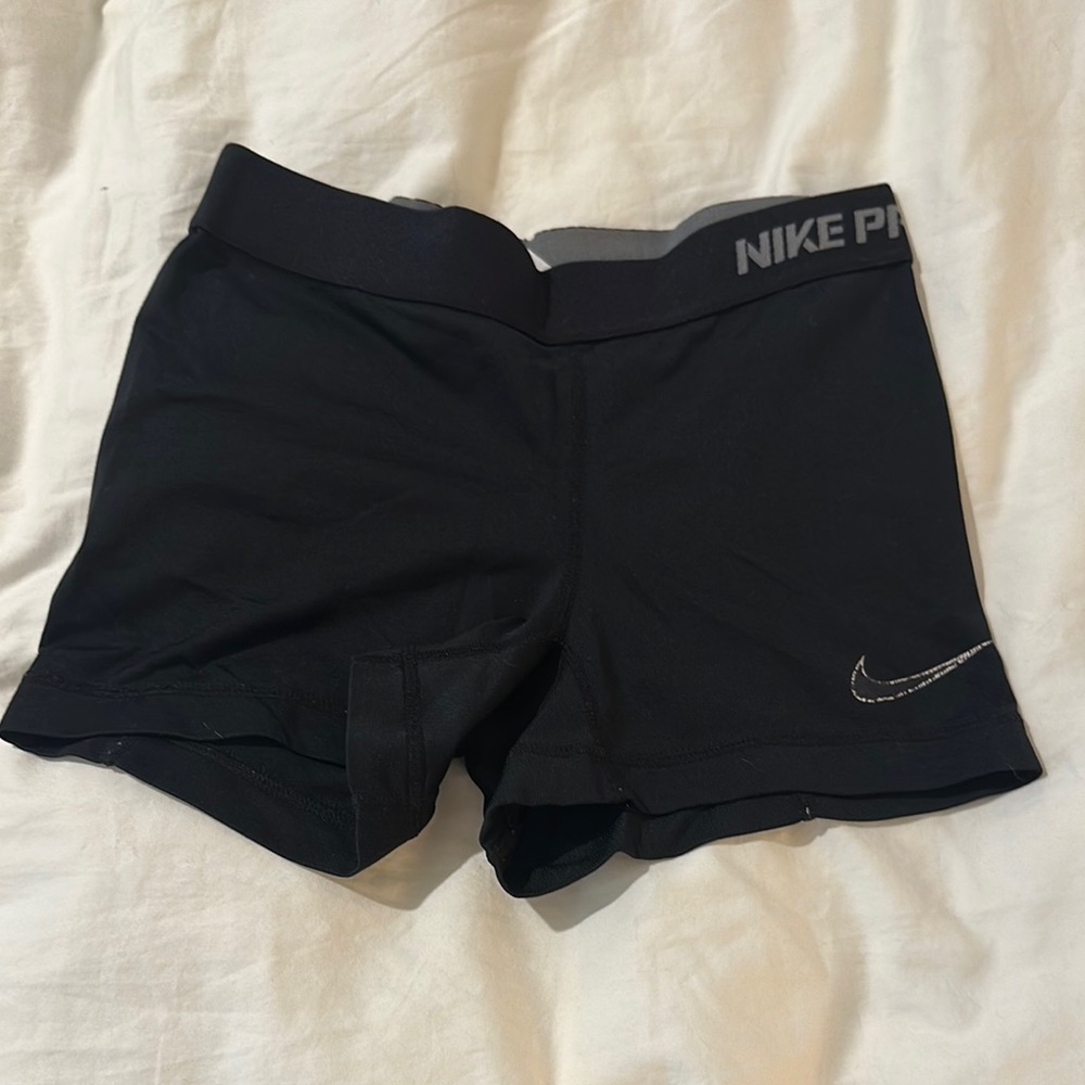 Nike Black Athletic Shorts with Compression Fit